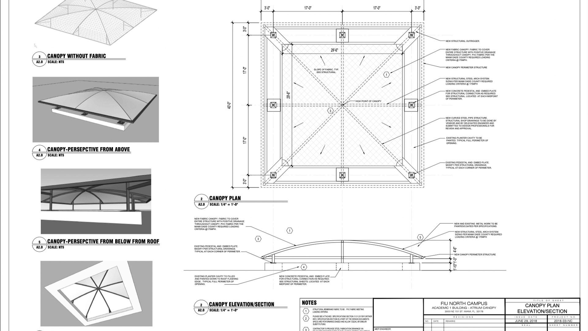 FIU — Atrium Canopy — Fabric Structure